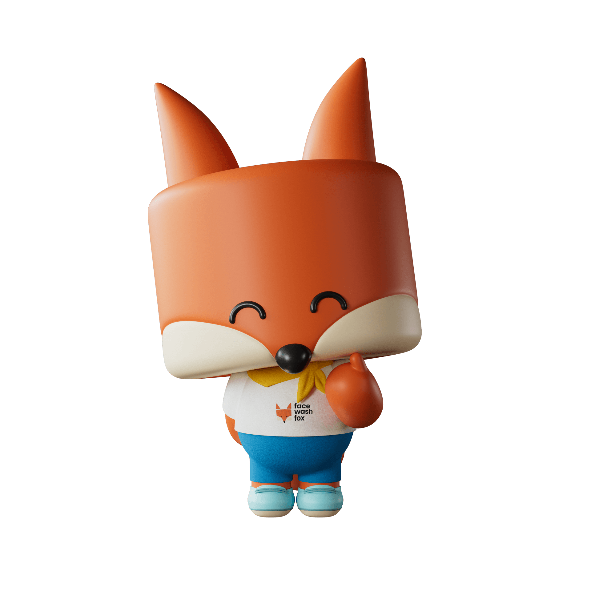 Face Wash Fox mascot