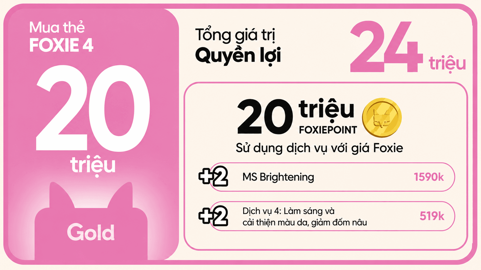 Foxie Gold 20 triệu